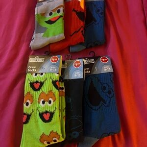 Sesame Street Women's Casual Socks - Colorful Character Set